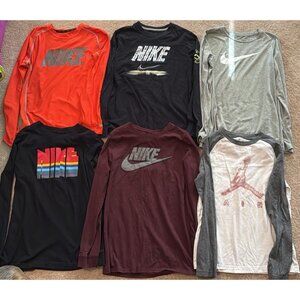 NIKE LOT OF 6 LOGO Shirts Youth Large
